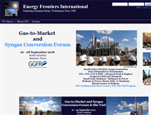 Tablet Screenshot of energyfrontiers.org